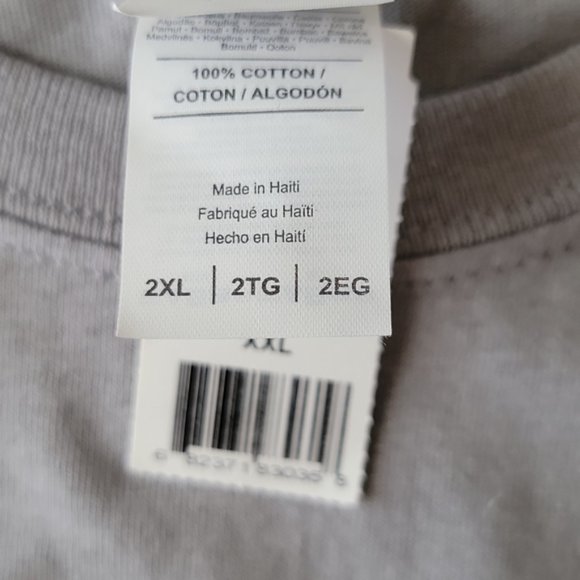 Gildan Sin City Tee Short Shirt Sleeve Crew Neck Gray Heavy Cotton XXL New - Picture 9 of 12